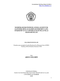 Maybe you would like to learn more about one of these? Esai Ekonomi Islam Ekonomi Syariah