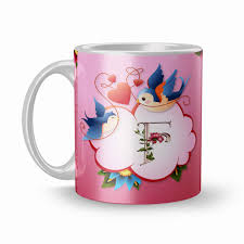 Personalize your card by adding your girlfriend's name, photos, or your own heartfelt message. Buy Earnam Letter F Alphabet Gift For Girlfriend Love Mug 320ml Multicolor Mug2253 Online At Low Prices In India Amazon In