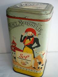 Petite Boite Art Deco A Chocolat Elesca Tole Lithographiee Cadet Rousselle Petite Boite Boite En Fer Vintage Boite Vintage