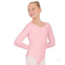 Girls Long Sleeve Leotard With Tactel Microfiber 44265c