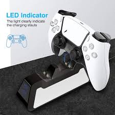 Playstation, playstation family mark, ps5 and dualsense are registered trademarks or trademarks of sony interactive entertainment. Ps5 Controller Charger Ps5 Wireless Charger Dualsense Fast Charging Station Compatible With Sony Playstation 5 Controller Charging Dock Station With Led Indicator Walmart Com Walmart Com