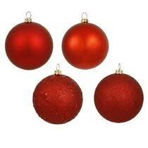 Candles, pinecones, and red and silver christmas ornaments are perfect to enhance the design of the centerpiece. Black Red Christmas Ornaments You Ll Love In 2021 Wayfair