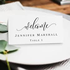Boho Name Cards Template Printable Wedding Place Cards Table Etsy Printable Place Cards Wedding Card Templates Printable Place Card Table Wedding