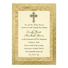 Vintage Catholic Cross Wedding Invitation Zazzle Com Catholic Wedding Invitations Catholic Wedding Invitation Wording Lily Wedding Invitations