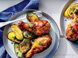 Sweet And Spicy Chicken Drumsticks With Squash Recipe Recipe Sweet And Spicy Chicken Drumstick Recipes Chicken Dinner