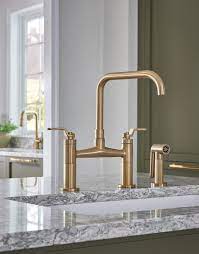 Find the best brizo faucet for your kitchen. Litze Bridge Faucet With Square Spout And Industrial Handle