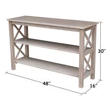 Kaiser 48 Solid Wood Console Table In 2020 Diy Furniture Plans Gray Console Table Diy Console Table