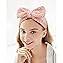 Amazon.com: YISSION 4 diademas de spa con lazo antideslizante para lavado  de cara, maquillaje, cuidado de la piel, diadema facial, banda elástica de  microfibra para mujeres y niñas (rosa) : Belleza y