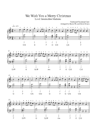 We Wish You A Merry Christmas We Wish You A We Wish You A Merry Christmas By Traditional Piano Sheet Music Intermediate Level Christmas Piano Music Christmas Piano Sheet Music Sheet Music