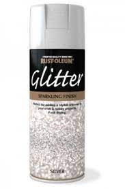 Silver Glitter Sparkling Finish Rust Oleum Fast Dry Spray Paint Aerosol 400ml Home Furniture Diy Glitter Spray Paint Glitter Paint For Walls Glitter Room