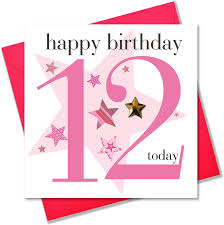 Carte realiste de texte joyeux anniversaire carte de voeux. Claire Giles Ages Age 12 Girl Birthday Card Age12g Amazon Co Uk