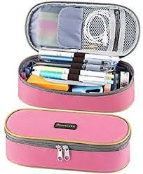 Amazon Com Homecube Pencil Case Big Capacity Pencil Bag Makeup Pen Pouch Durable Students Stationery With Double Zipper Pen Holde In 2020 Pencil Bags Pen Pouch Pouch