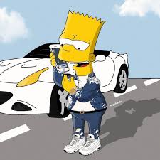 1280x1024 best 56+ the simpsons wallpaper on hipwallpaper | simpsons naruto>. Bart Simpson Red Aesthetic Novocom Top