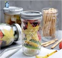 Wholesale 650ml Glass Juice Jar Mason Jar with Seperate Lids and Straw for  Juice Beverage