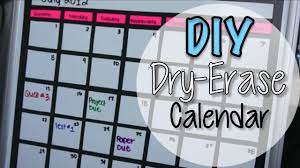 Just like a dry erase board, a dry erase marker can be used to write on the glass and it's easy to clean with the felt end tip, a paper towel, or even your finger. Diy Dry Erase Board Calendar Youtube