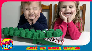 Jacare Com Material Reciclado Manu E Pepe Youtube