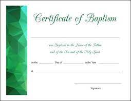 Create your own printable certificate of appreciation using our free online certificate maker. Free Certificate Of Baptism Printable Baptism Certificate Template Word 4 Templates Example Tambal Ban