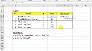 Sofort nach den besten ergebnissen suchen Contoh Soal Excel Rumus If And Youtube