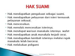 Isteri pertama, isteri kedua, ketiga atau keempat jika menghalang dan mencegah suami menunaikan hak kepada isteri lain, itulah orang yang menghalangi hak 4 orang dan sebaliknya. Etika Pernikahan Dan Pembinaan Keluarga Disampaikan Dalam Kegiatan