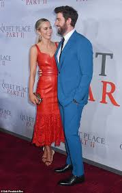 See a quiet place part ii with a live q&a after the film. Emily Blunt Stuns In Red Leather Dress With John Krasinski At A Quiet Place Part Ii Premiere In Nyc Readsector
