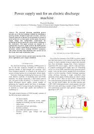 Check spelling or type a new query. Pdf Power Supply Unit For An Electric Discharge Machine