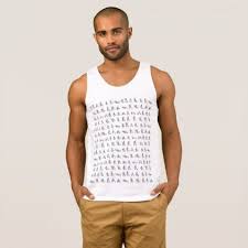 Black And White Tank Top American Sign Language Alphabet In Black And White Tank Top Black And White Gifts Unique Special B W Style Black White Fashion Mens Tank Tops White Tank Top
