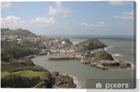 Home of @englandfootball's national teams: Leinwandbild Kleine Kustenstadt In North Devon Von Oben Gesehen England Pixers Wir Leben Um Zu Verandern
