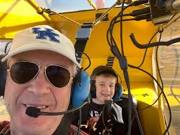 Here is my grandson, Westin, enjoying his Piper!!