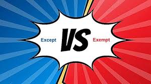 Dan bila file yang disertakan tidak mempengaruhi jalannya program gunakan fungsi include. Difference Between Except And Exempt With Table