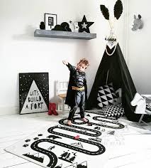 Black And White Rug Kids Room Kids Rug Adventure Nursery Rug Child Rug Scandinavian Nursery Boy Playroom Room Decor Kids Rugs Black White Rug Play R Kids Rugs Playroom Nursery Rugs