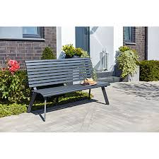 Sie kann im garten aber auch in parks, schulhöfen und öffentlichen anlagen, usw. Haveson Gartenbank Halmstadt 150x89x63 Cm Anthrazit Bei Hellweg