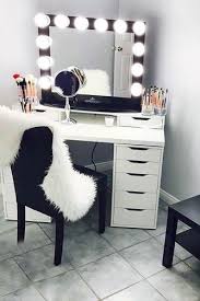 Black And White Vanity Ideas 42 Makeup Vanity Table Designs To Decorate Your Home Vanity Table Makeup Vanity Makeup Table Vanity