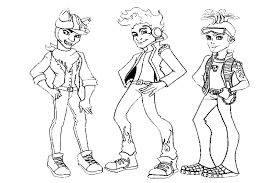 She is only sixteen years old but she looks older than she is and dreams to become a famous designer in future. Monster High Coloring Pages From Some School Monsters