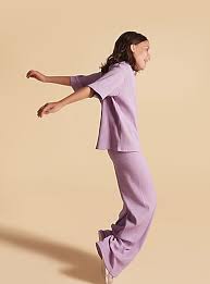 Danny wide-leg grow-with-me lavender pant Kids
