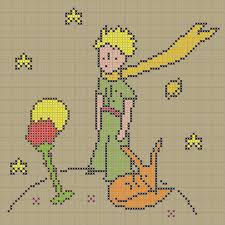 Le Petit Prince à Broder Au Point De Croix A Rebuilding Month And The Little Prince Cross Stitch Embroidery Cross Stitch Patterns Embroidery Patterns