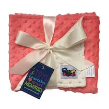 Dritz washaway wonder tape or other washable basting spray helps prevent the minky from stretching, sliding, and puckering. Amazon Com Reversible Baby Blanket Minky Dot Coral Cream Baby