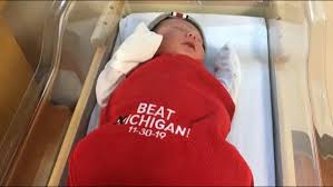 Ohio state buckeyes microplush blanket. Babies Born This Week At Ohio State Hospital Get Beat Ichigan Blankets Wkyc Com
