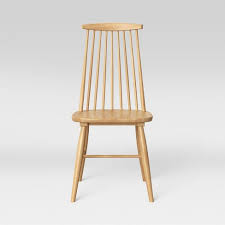 The contrast is great in my kitchen because i have a natural wood table but cabinets are closer to the darker color, so the chairs pick up both nicely. Harwich High Back Windsor Dining Chair Natural Threshold Target