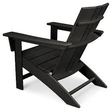 Polywood St Croix Modern Adirondack Black Modern Adirondack Modern Adirondack Chair Modern Rocker