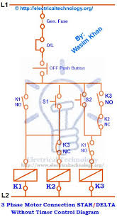 Star Delta Starter Motor Starting Method Power Control