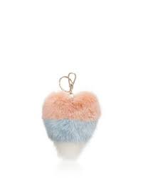 furla bubble mink fur bag charm in lilla beige gold modesens