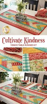 Quilt As You Go Venice Table Runner Kit Cultivate Kindness In 2020 Quilt As You Go Table Runners Table Runner Diy