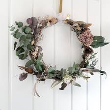Use these as inspiration for your front door home decor Diy A Minimal Winter Wreath 91 Magazine An Independent Interiors Lifestyle Magazine