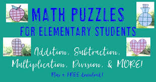 Explore fun 5th grade math games and activities to bring to your math classroom. Math Puzzles For Elementary Students Hojo S Teaching Adventures Llc