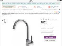 With some faucets, you'll have to pry off the metal button at the center of the handle. Fix Kitchen Faucet Handle Home Improvement Stack Exchange