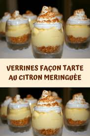 Verrines Facon Tarte Au Citron Meringuee Tarte Au Citron Tarte Au Citron Meringuee Citron Meringuee