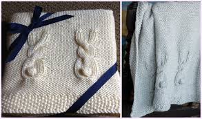Bond collection patterns for bond knitters. Bunny Cable Square Free Knitting Pattern