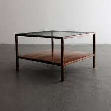 Round coffee table with shelf 2 furniture chateau living room. Coffee Table In Jacaranda With Glass Top And Shelf Underneath By Joaquim Tenreiro Ct734 R Company