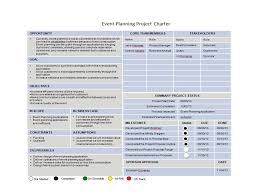 This could be a party, a festival, a conference or a tradeshow. Project Charter Java Event Planning