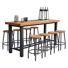 life outdoor living canada barset 210 x 70 cm 8 persoons buitenmeubilair bar tafel kruk buiten